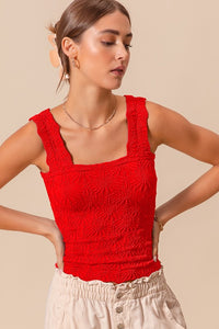 FLORAL SEAMLESS TANK TOP