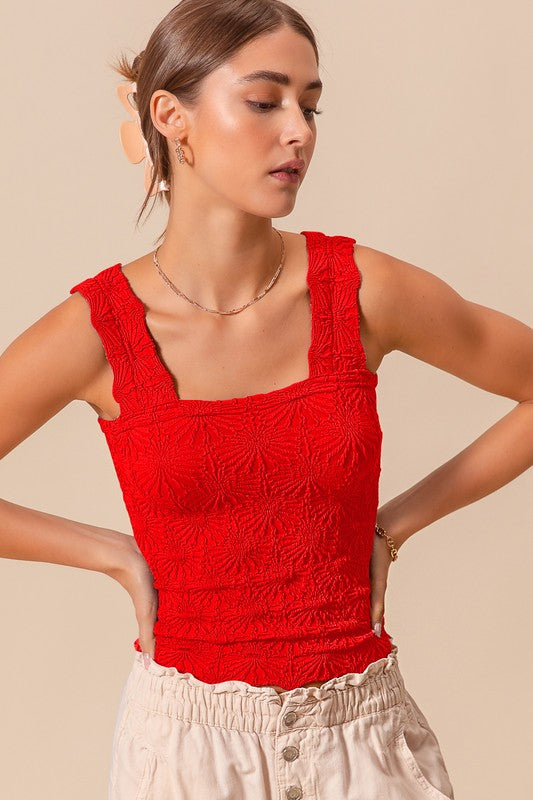 FLORAL SEAMLESS TANK TOP