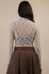 HIGH NECK LACE TOP
