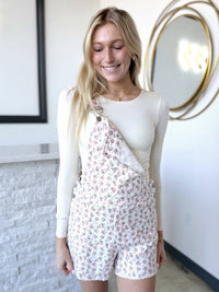 FLORAL OVERALL SHORTS