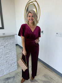 VELVET JUMPSUIT