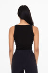 SQUARE NECK RIBBED TANK TOP