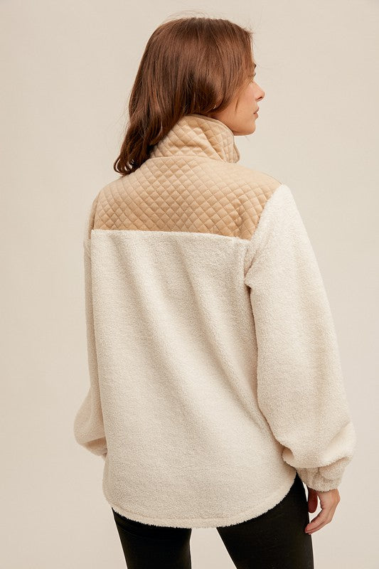 QUARTER ZIP SHERPA PULLOVER