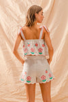FLOWER EMBROIDERED SET