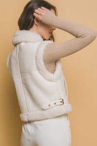 FAUX LEATHER VEST