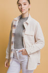 REVERSIBLE BUTTON DOWN JACKET