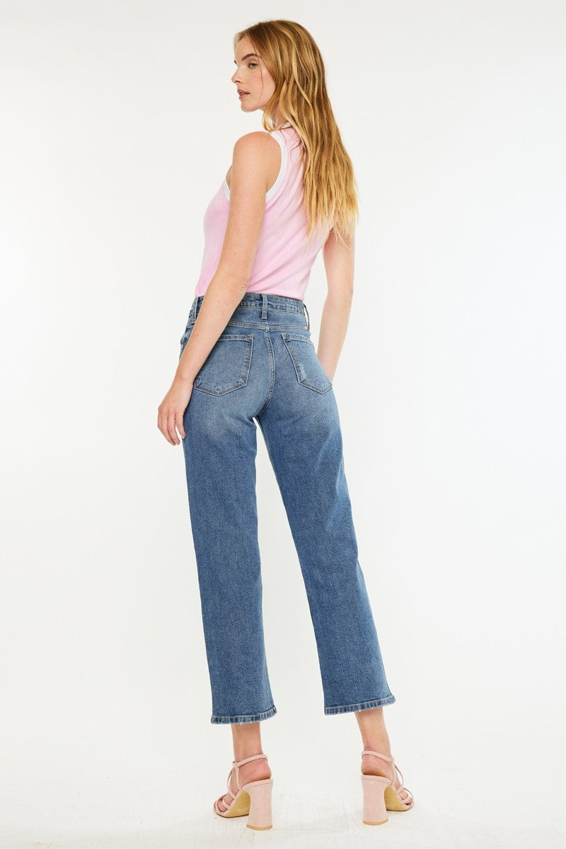 HIGH RISE STRAIGHT JEANS
