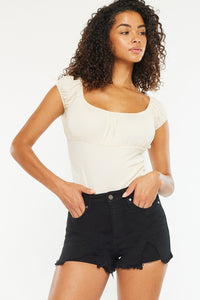 KANCAN HIGH RISE BLACK SHORTS