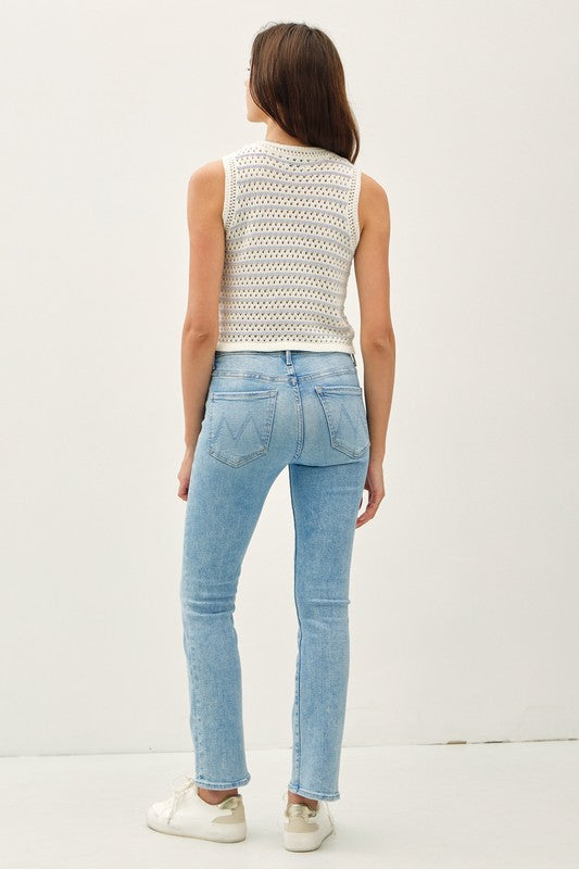 CROCHET KNIT SWEATER TANK