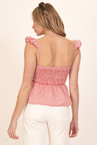 RED GINGHAM TOP