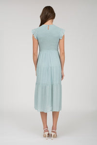 TIERED MIDI DRESS