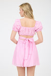 PUFF SLEEVE MINI DRESS