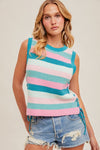 MULTI STRIPE KNIT TOP