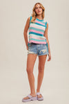 MULTI STRIPE KNIT TOP