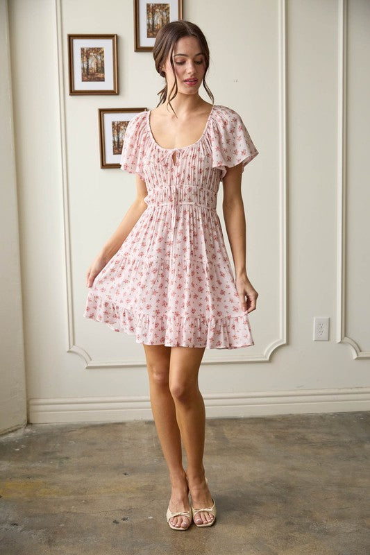 CHERRY BLOSSOM MINI DRESS