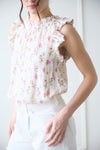 FLORAL RUFFLE TOP