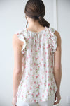 FLORAL RUFFLE TOP