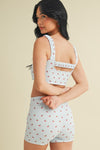 CHERRY PRINT BRA TOP