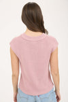 SLEEVELESS SWEATER KNIT TOP