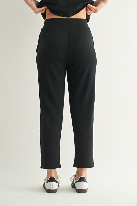 SOFT DRAPE CROPPED PANTS