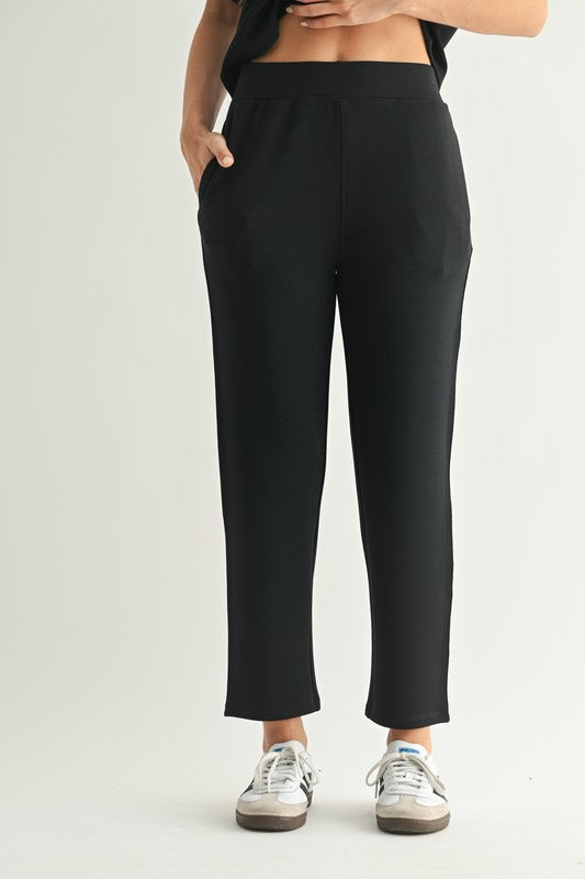 SOFT DRAPE CROPPED PANTS