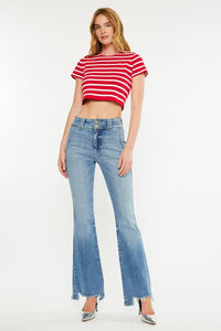 HIGH RISE FLARE JEANS