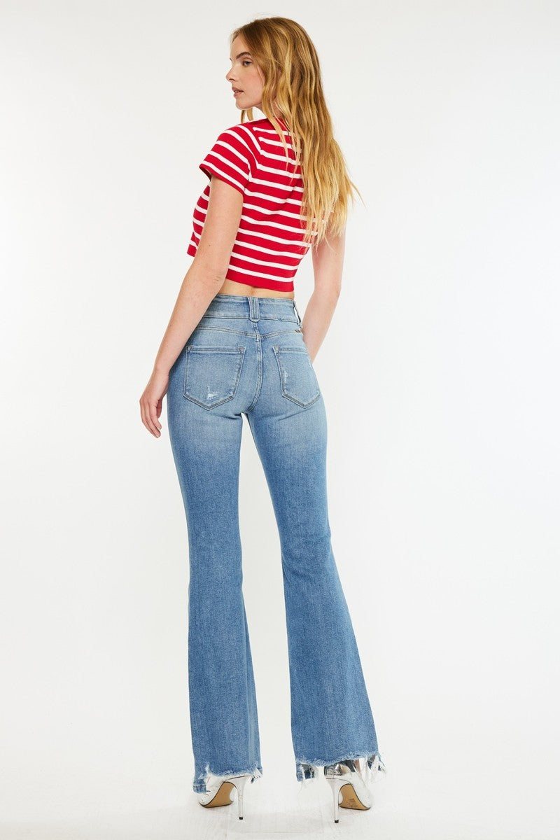 HIGH RISE FLARE JEANS