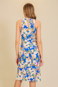FLORAL MIDI BODYCON  DRESS