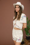 FLORAL EMBROIDERY SET