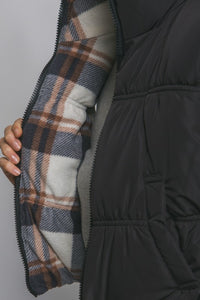 FULL-ZIP REVERSIBLE PUFFER VEST