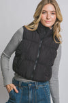 FULL-ZIP REVERSIBLE PUFFER VEST