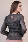 HIGH NECK LUREX TOP