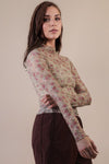 HIGH NECK LACE TOP