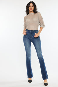 HIGH RISE SKINNY BOOTCUT JEANS