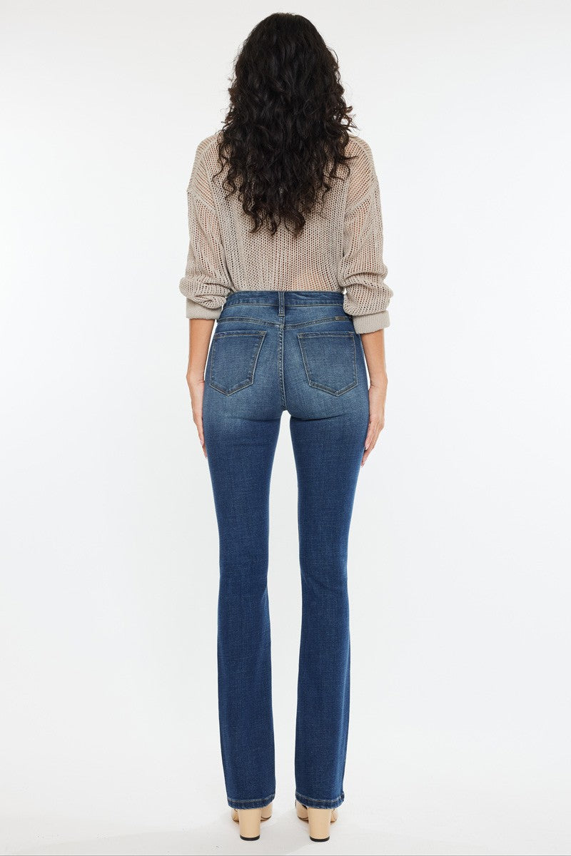 HIGH RISE SKINNY BOOTCUT JEANS