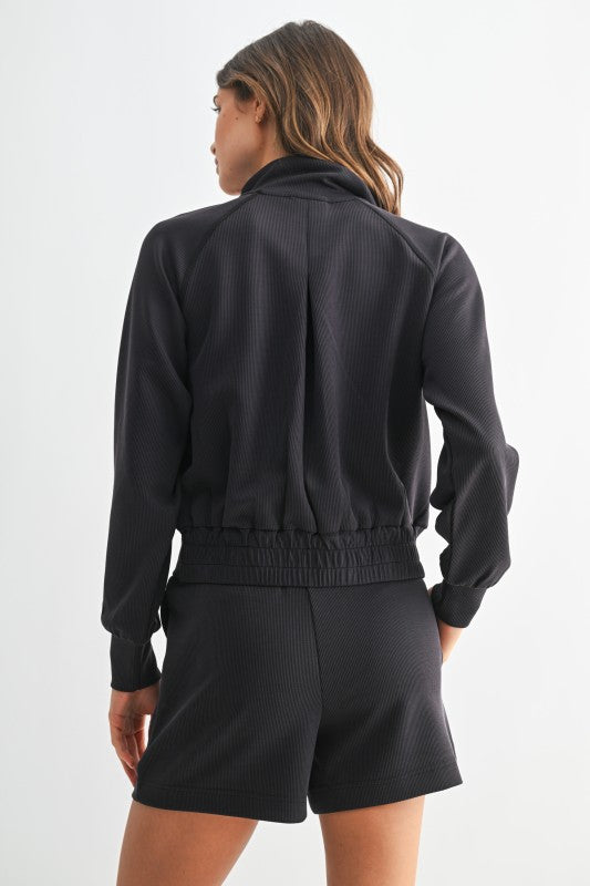 RIB ZIP JACKET