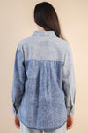 COLORBLOCK DENIM SHIRT