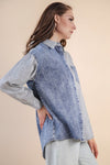 COLORBLOCK DENIM SHIRT