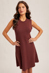 HIGH NECK SWEATER DRESS