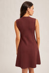 HIGH NECK SWEATER DRESS