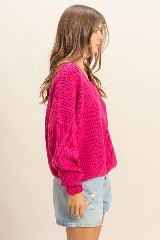OVERSIZED KNIT SWEATER