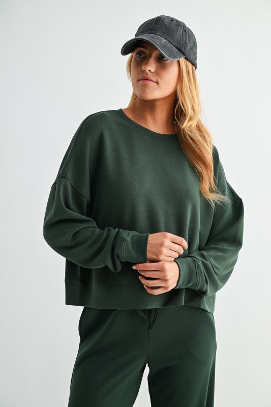 DROP SHOULDER SWEATER