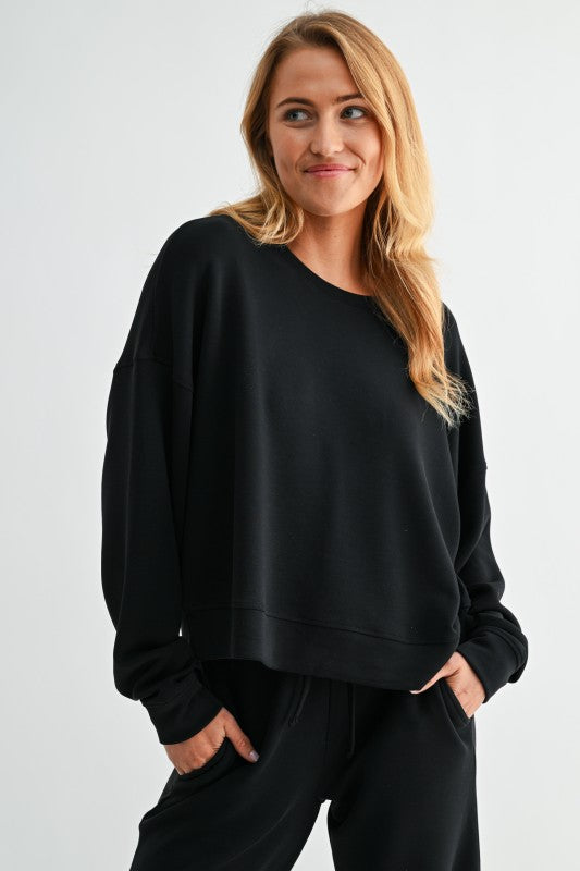 DROP SHOULDER SWEATER