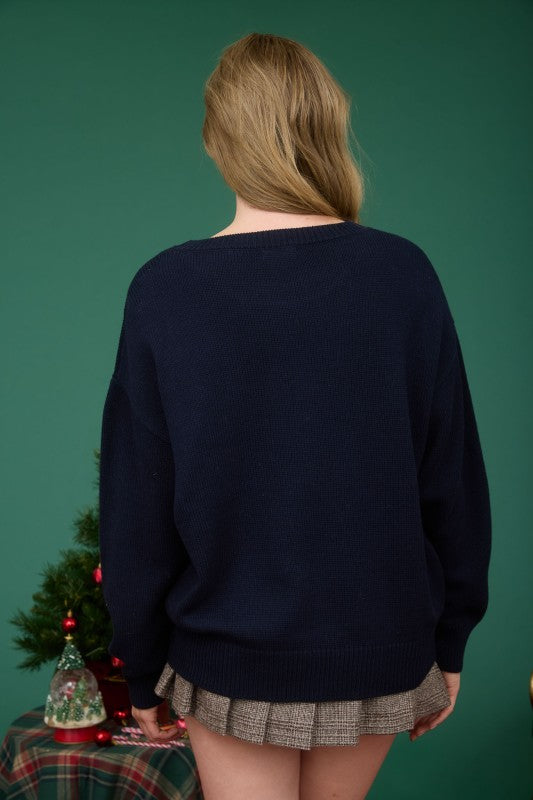 KNIT BEAR SWEATER