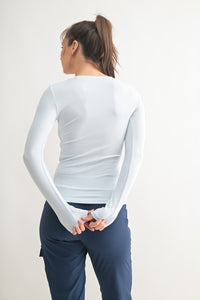 LONG SLEEVE ATHLEISURE TOP