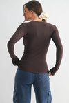 LONG SLEEVE ATHLEISURE TOP