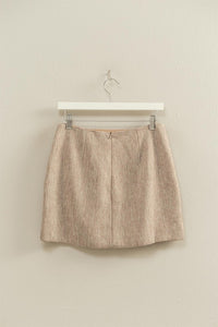 TEXTURED MINI SKIRT