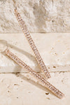 LONG STONE BAR EARRINGS