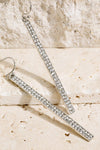LONG STONE BAR EARRINGS
