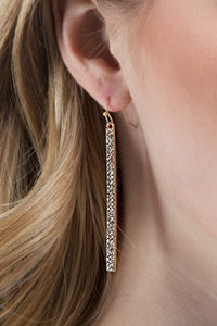 LONG STONE BAR EARRINGS